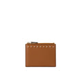 Valentino Garavani Brown Calfskin Cardholder Valentino Garavani