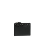 Valentino Garavani Black Calfskin Cardholder Valentino Garavani