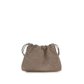 Brunello Cucinelli Beige Calf Leather Bos Taurus Shoulder Bag Brunello Cucinelli