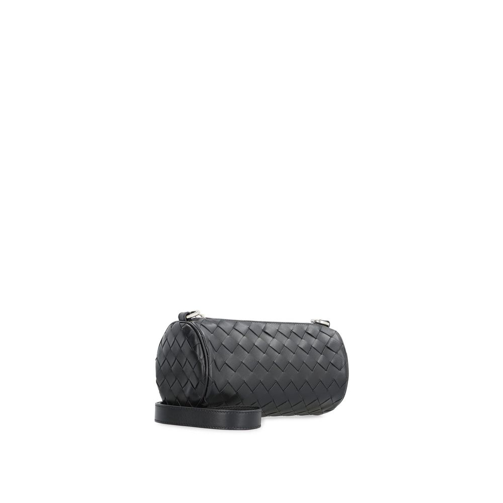 Bottega Veneta Black Calfskin Shoulder Bag Bottega Veneta