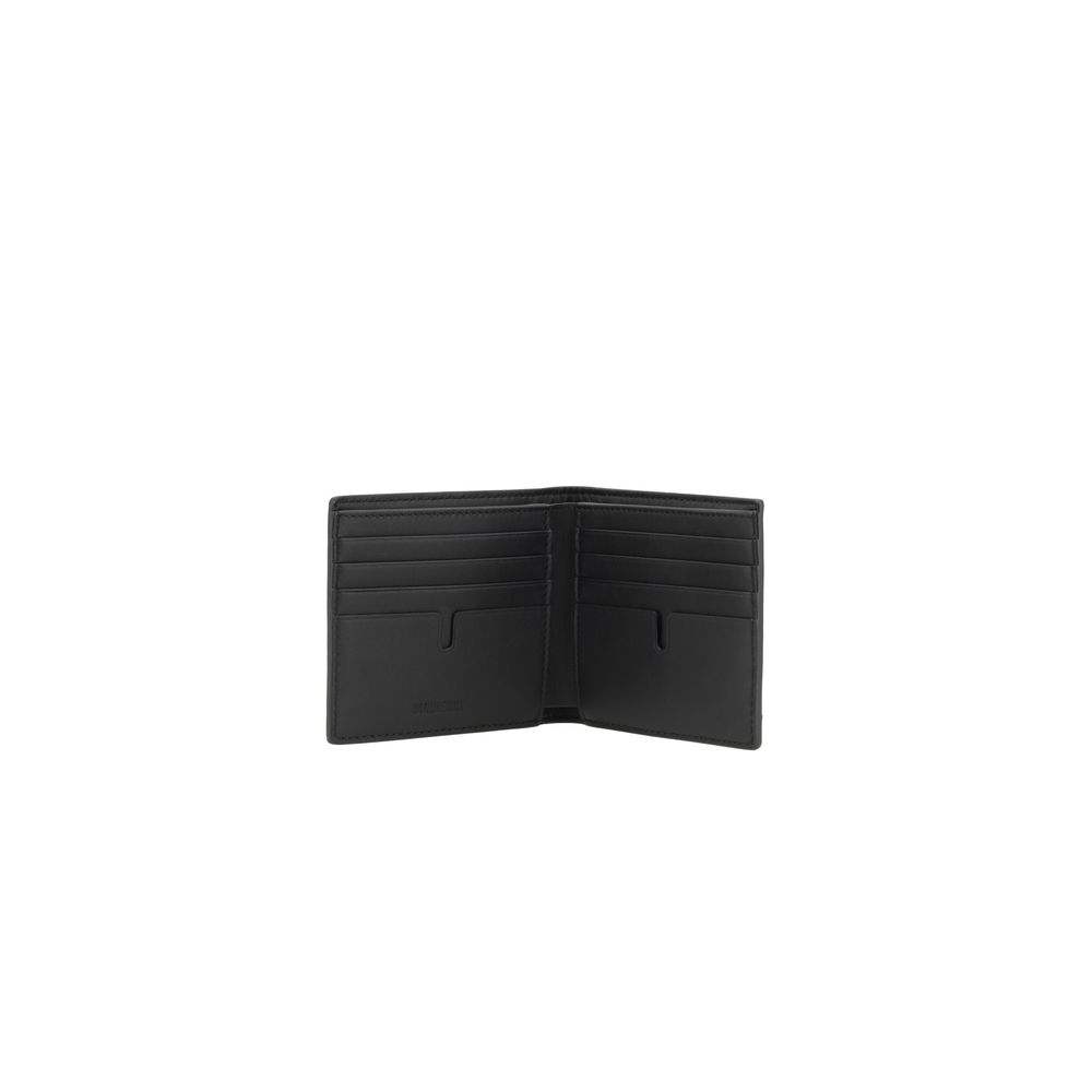 Burberry Black Calf Leather Bos Taurus Wallet - Maranos