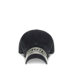 Balenciaga Black Cotton Cap (Baseball Hat) Balenciaga
