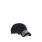 Balenciaga Black Cotton Cap (Baseball Hat) Balenciaga