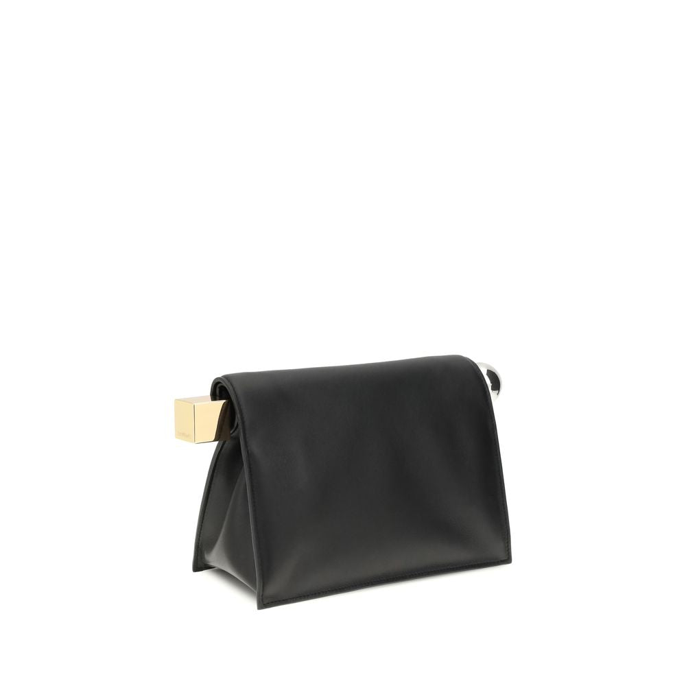 Jacquemus Black Calf Leather Bos Taurus Clutch Bag Jacquemus