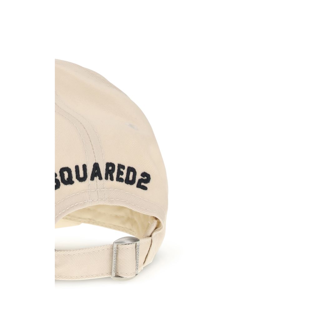 Dsquared² Cream Cotton Cap (Baseball Hat) Dsquared²
