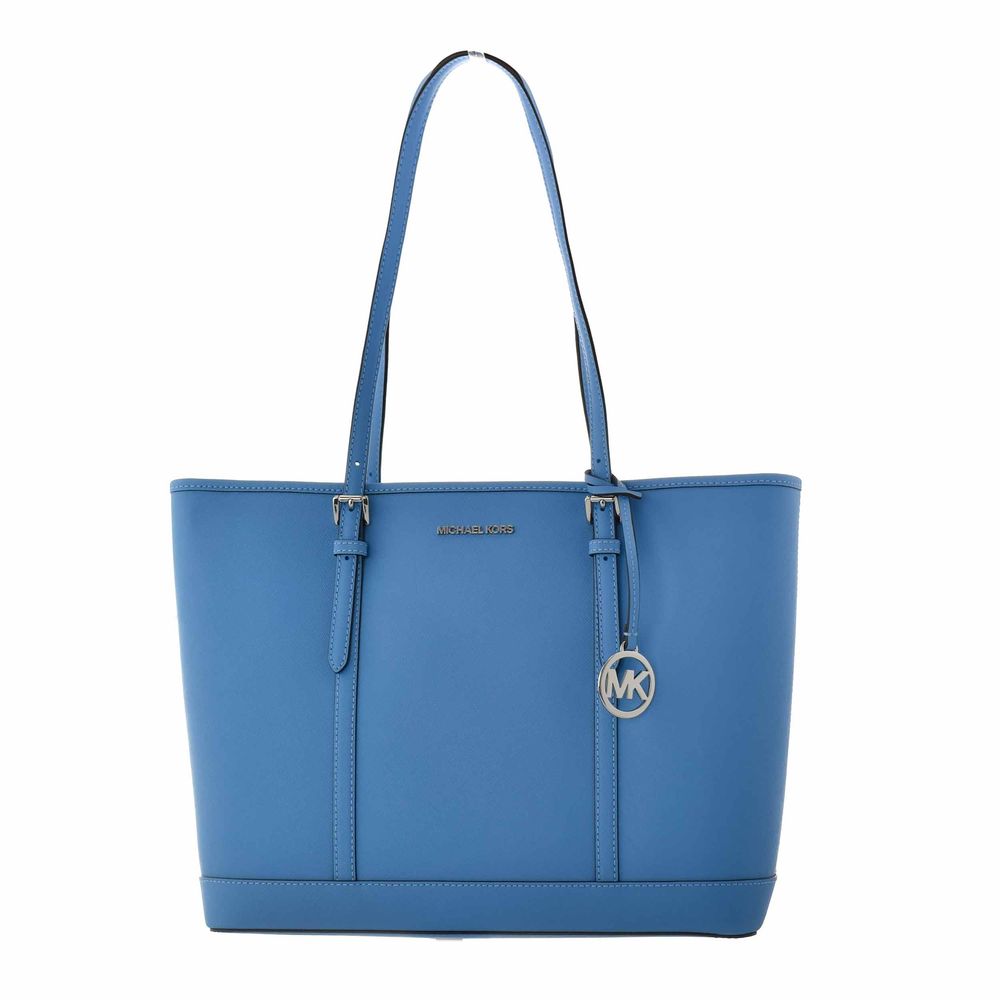 Michael Kors handtas van blauw canvas