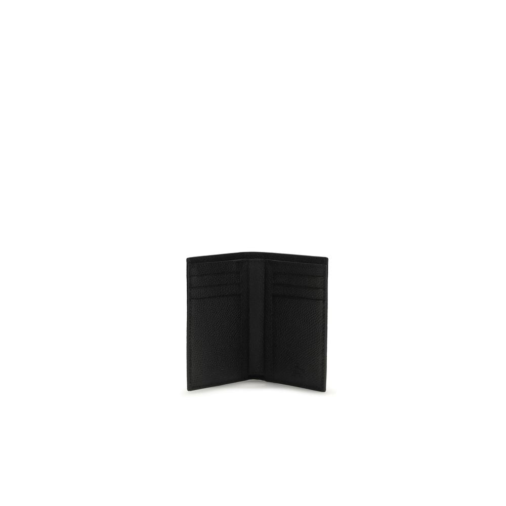 Valentino Garavani Black Calf Leather Bos Taurus Wallet Valentino Garavani