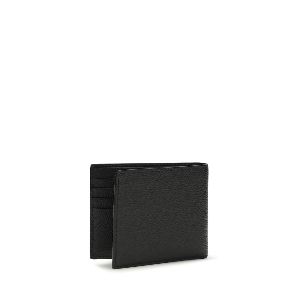 Valentino Garavani Black Calf Leather Bos Taurus Wallet Valentino Garavani