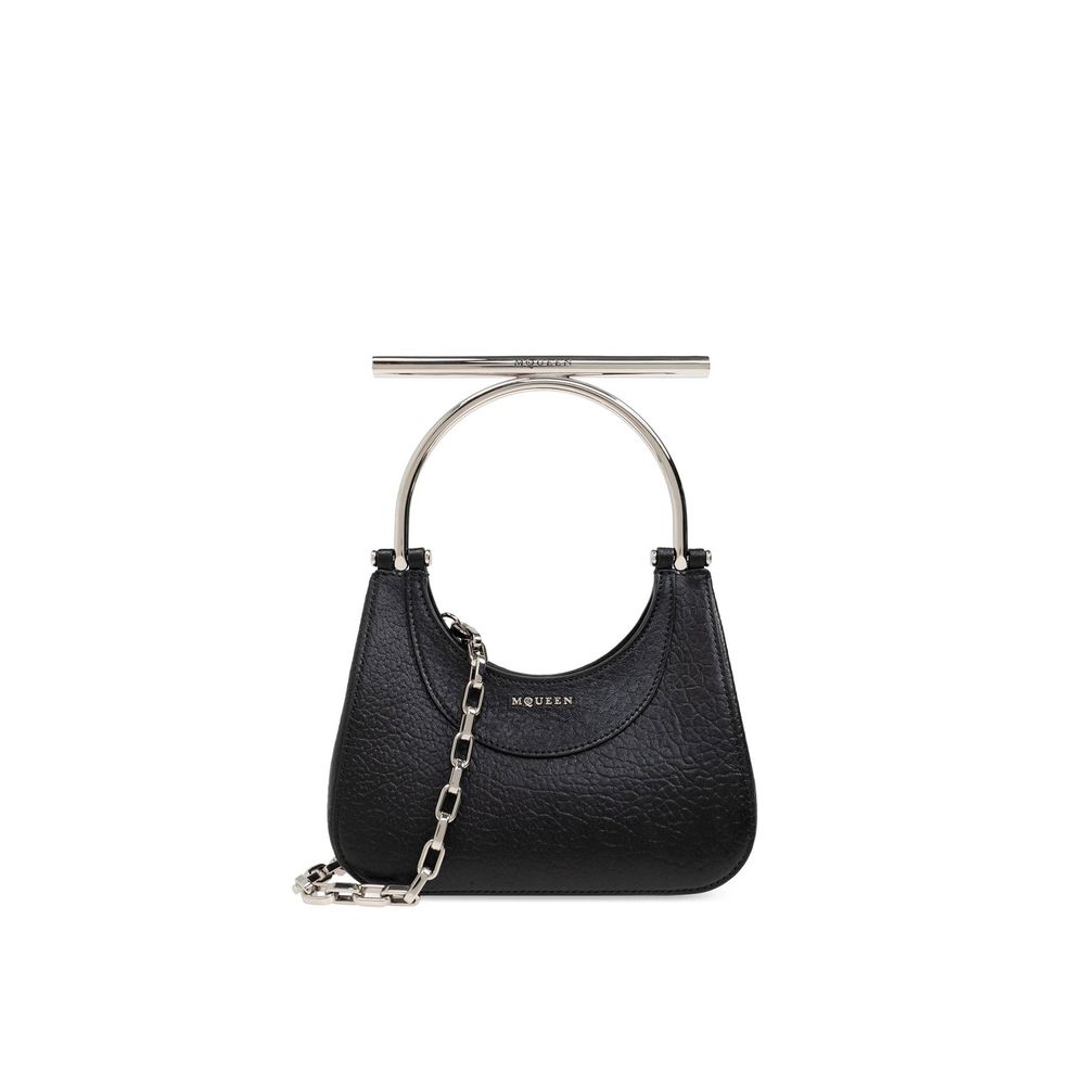 Alexander McQueen Black Lamb Leather Handbag Alexander McQueen