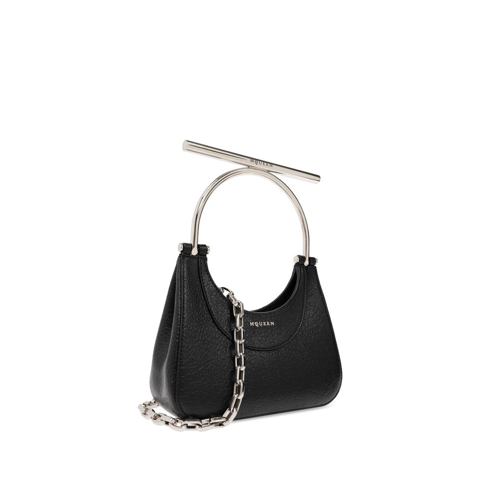 Alexander McQueen Black Lamb Leather Handbag Alexander McQueen