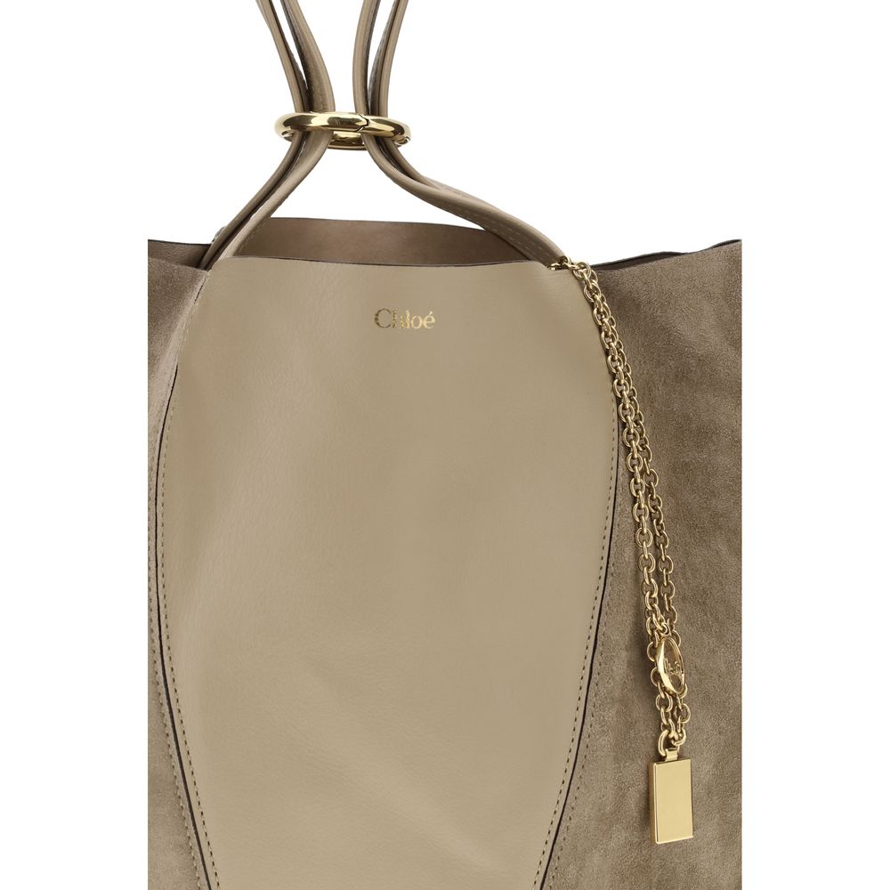 Chloé Beige Leather Shoulder Bag Chloé