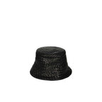 Bottega Veneta Black Lamb Leather Bucket Hat Bottega Veneta