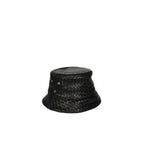 Bottega Veneta Black Lamb Leather Bucket Hat Bottega Veneta