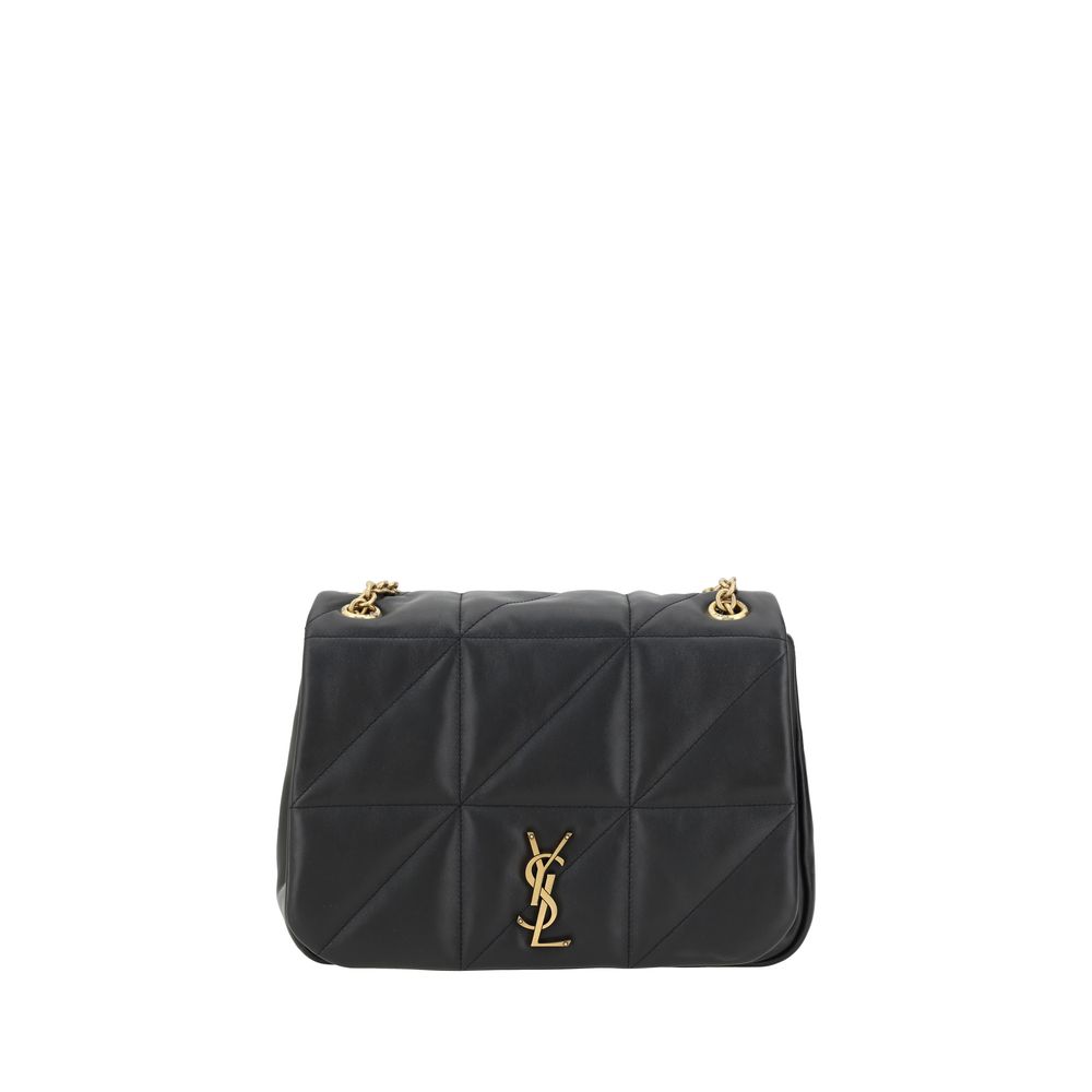 Saint Laurent Black Calf Leather Bos Taurus Shoulder Bag - Maranos