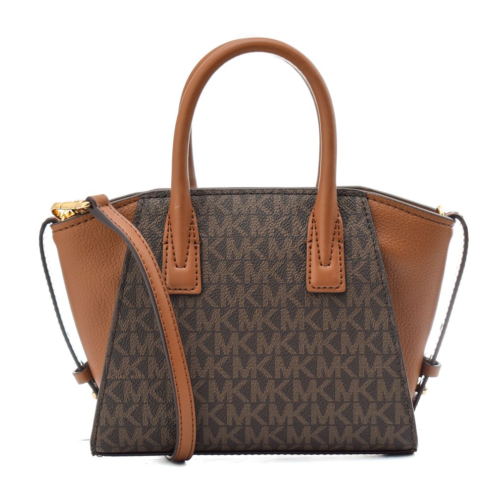 Michael Kors Avril handtas in bruin canvas