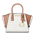 Michael Kors Avril handtas in beige canvas