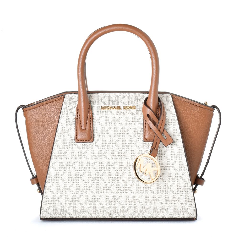 Michael Kors Avril handtas in beige canvas