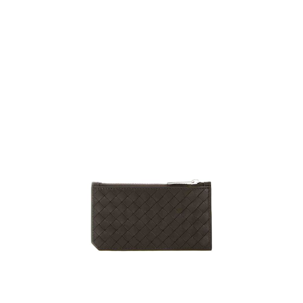 Bottega Veneta Brown Calfskin Cardholder Bottega Veneta