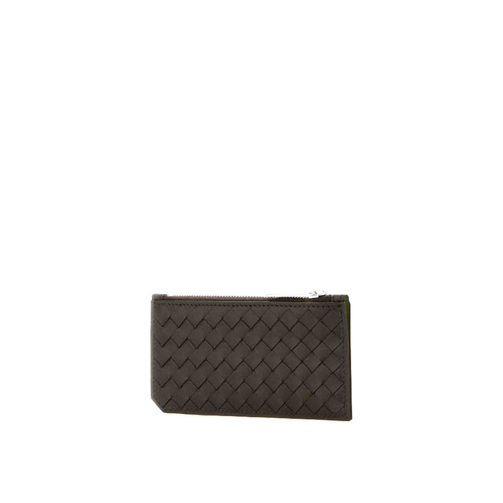 Bottega Veneta Brown Calfskin Cardholder Bottega Veneta