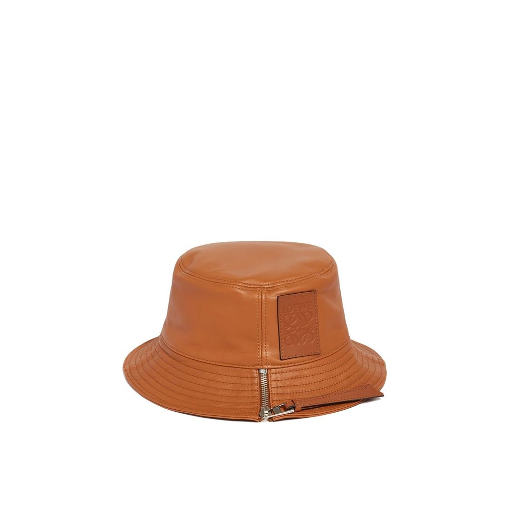 Loewe Brown Calfskin Bucket Hat Loewe