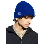 Burberry Blue Cashmere Beanie Burberry