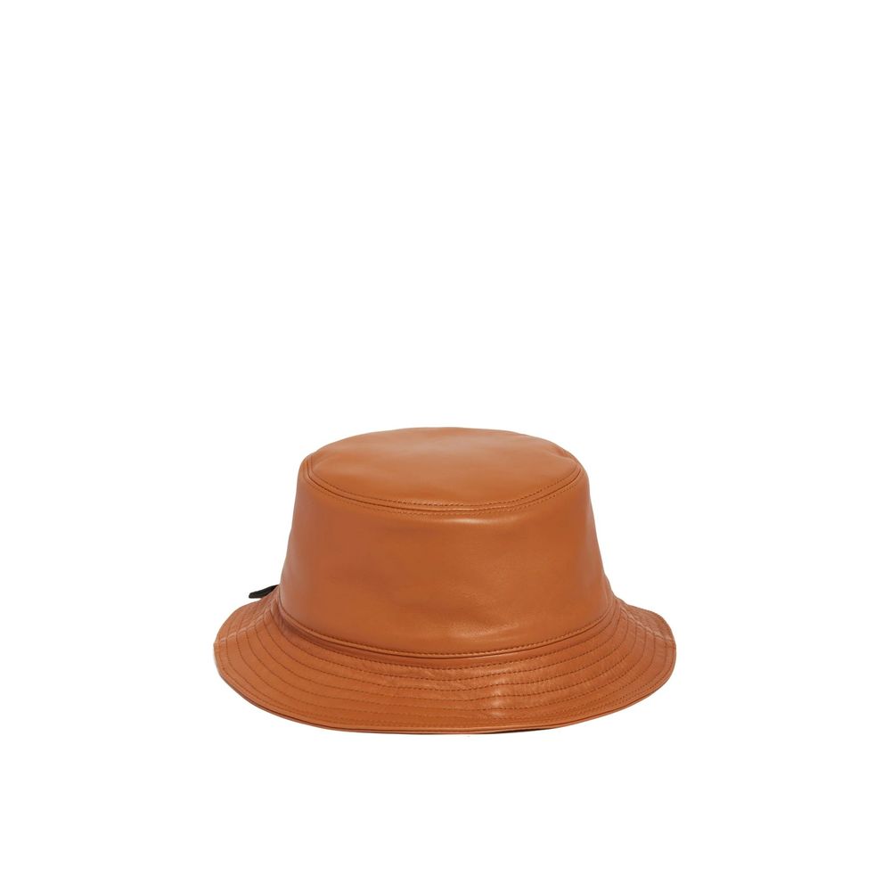 Loewe Brown Calfskin Bucket Hat Loewe