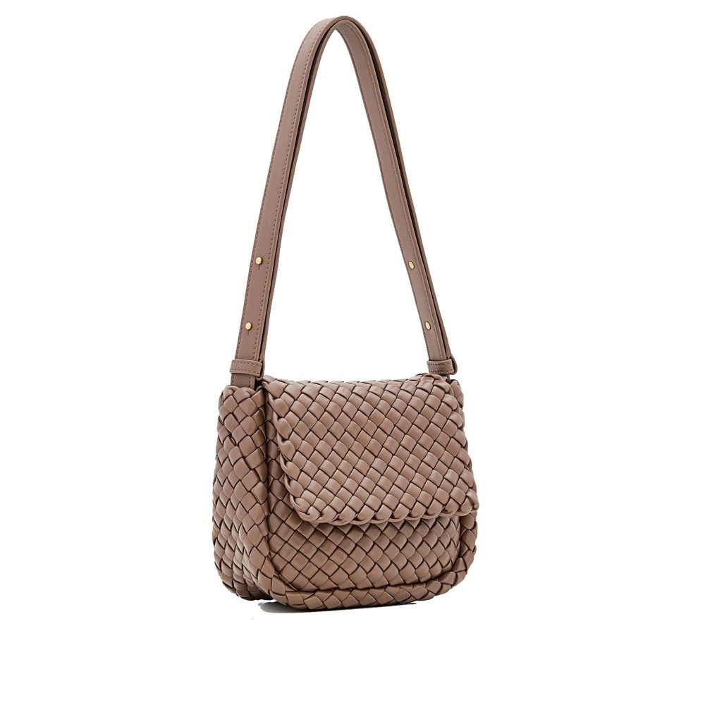 Bottega Veneta schoudertas in bruin lamsleer Bottega Veneta