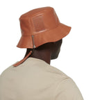Loewe Brown Calfskin Bucket Hat Loewe