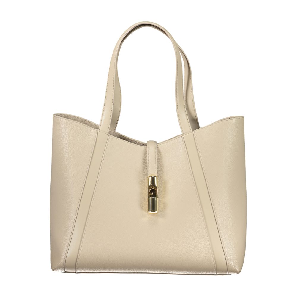 Furla handtas in beige leer Furla