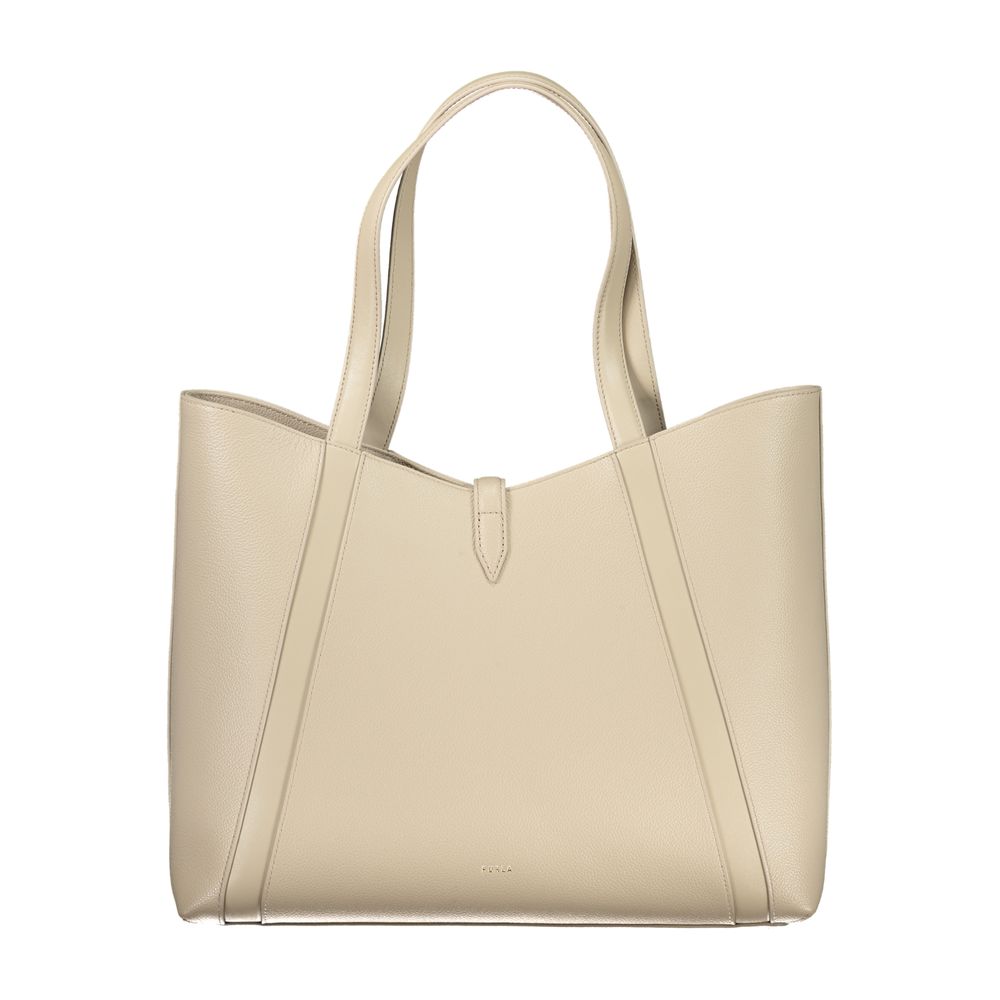 Furla handtas in beige leer Furla