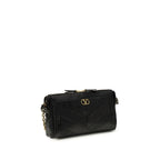 Valentino Garavani Panthea schoudertas in zwart kalfsleer