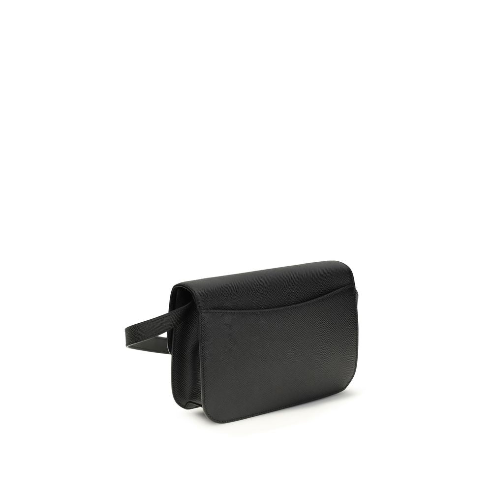 Prada shoulder bag in black Saffiano calf leather