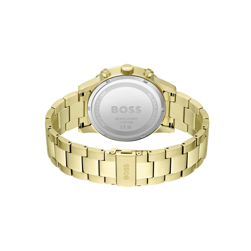 Hugo Boss dress watch van goudkleurig roestvrij staal