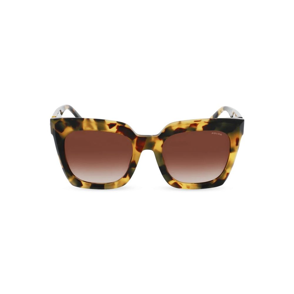 Brown acetate police sunglasses