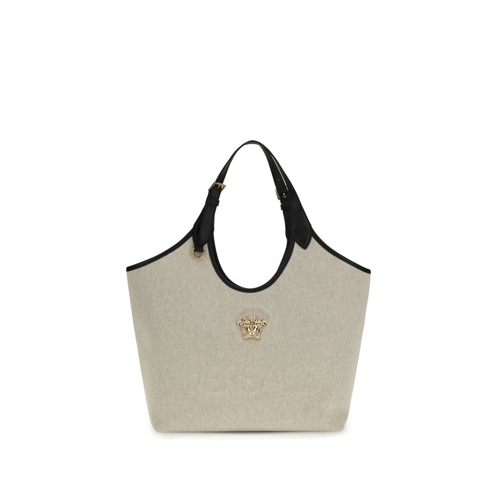 Versace beige cotton tote bag