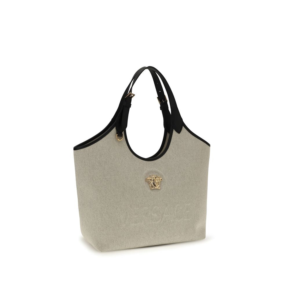 Versace beige cotton tote bag