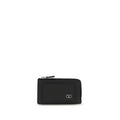 Valentino Garavani Black Calf Leather Bos Taurus Wallet Valentino Garavani