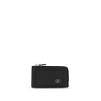 Valentino Garavani Black Calf Leather Bos Taurus Wallet Valentino Garavani