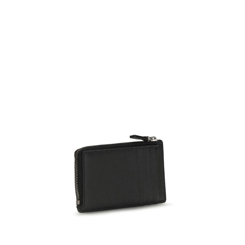 Valentino Garavani Black Calf Leather Bos Taurus Wallet Valentino Garavani