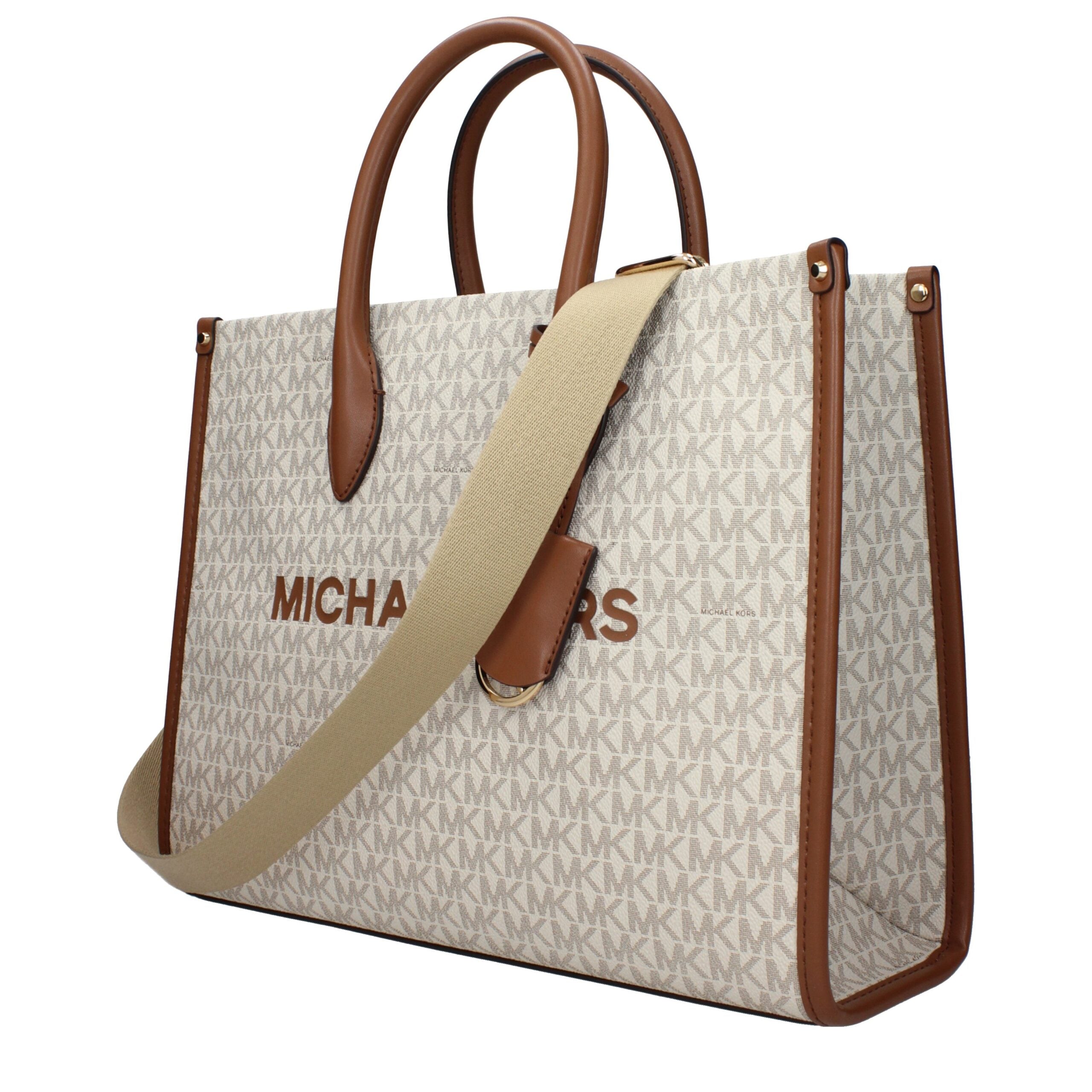 Michael Kors handtas in beige stof Michael Kors