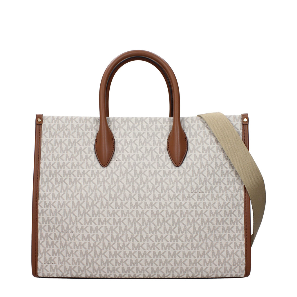 Michael Kors handtas in beige stof Michael Kors