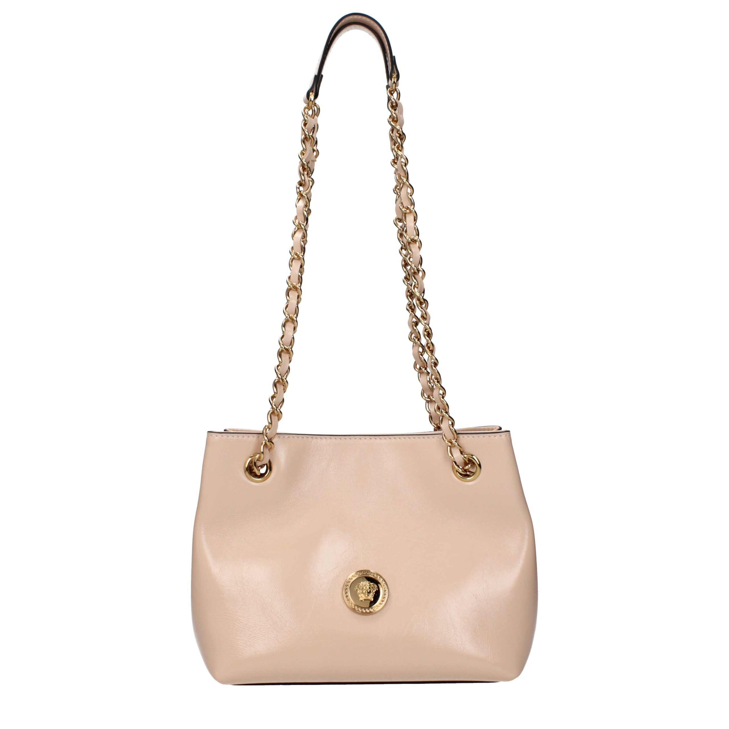 Versace shoulder bag in pink leather