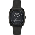 Adidas horloge in zwart staal
