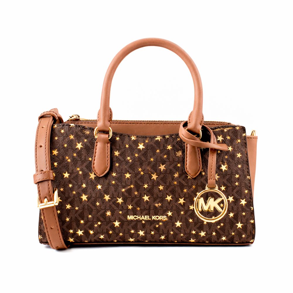 Michael Kors Arden handtas in bruin