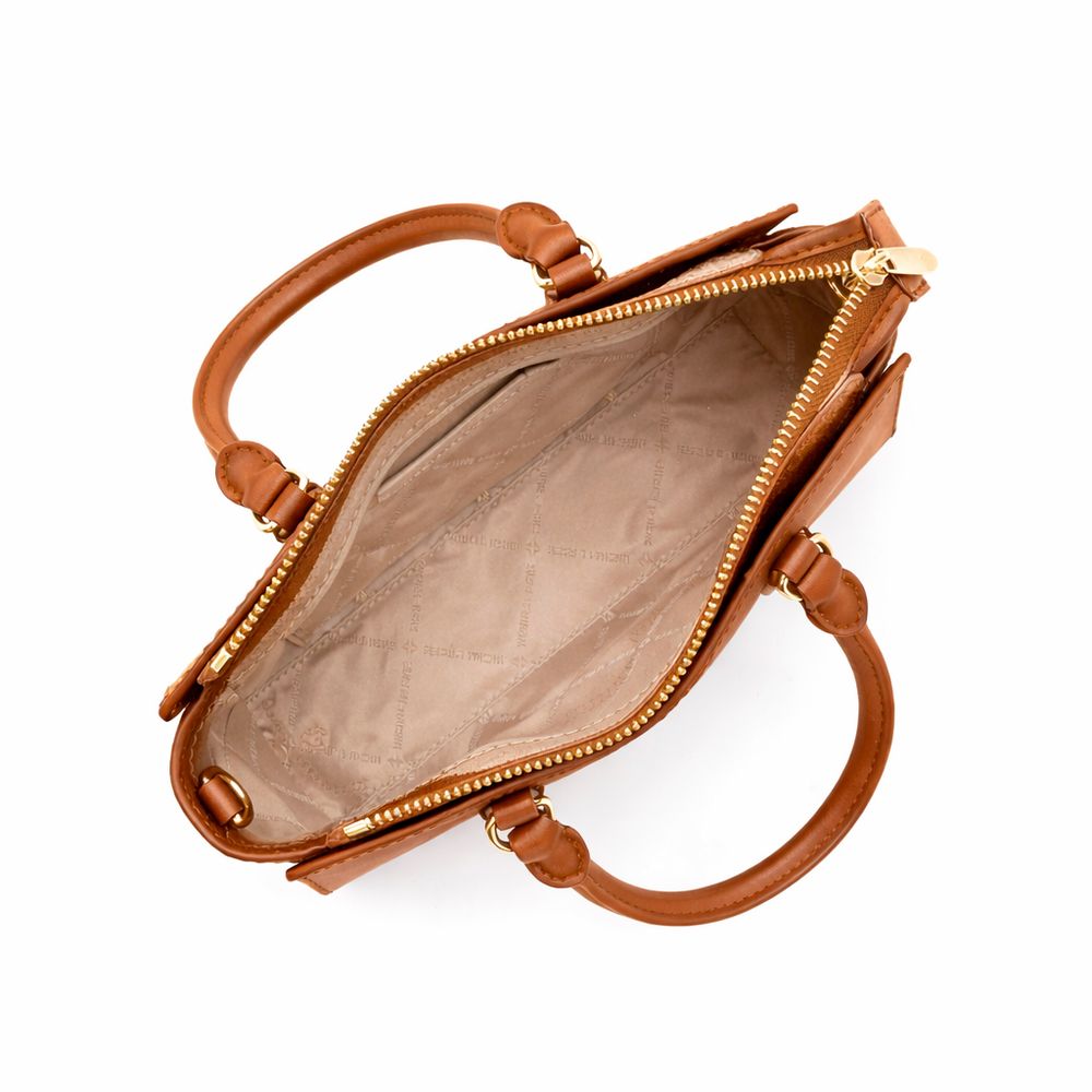 Michael Kors Arden handtas in bruin