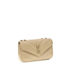 Saint Laurent LouLou schoudertas in beige lamsleer