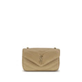 Saint Laurent LouLou schoudertas in beige lamsleer