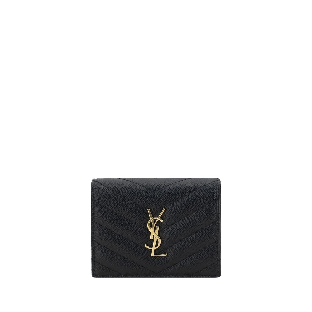 Saint Laurent Black Lamb Ovis Aries Aries Wallet Saint Laurent
