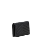 Saint Laurent Black Lamb Ovis Aries Aries Wallet Saint Laurent