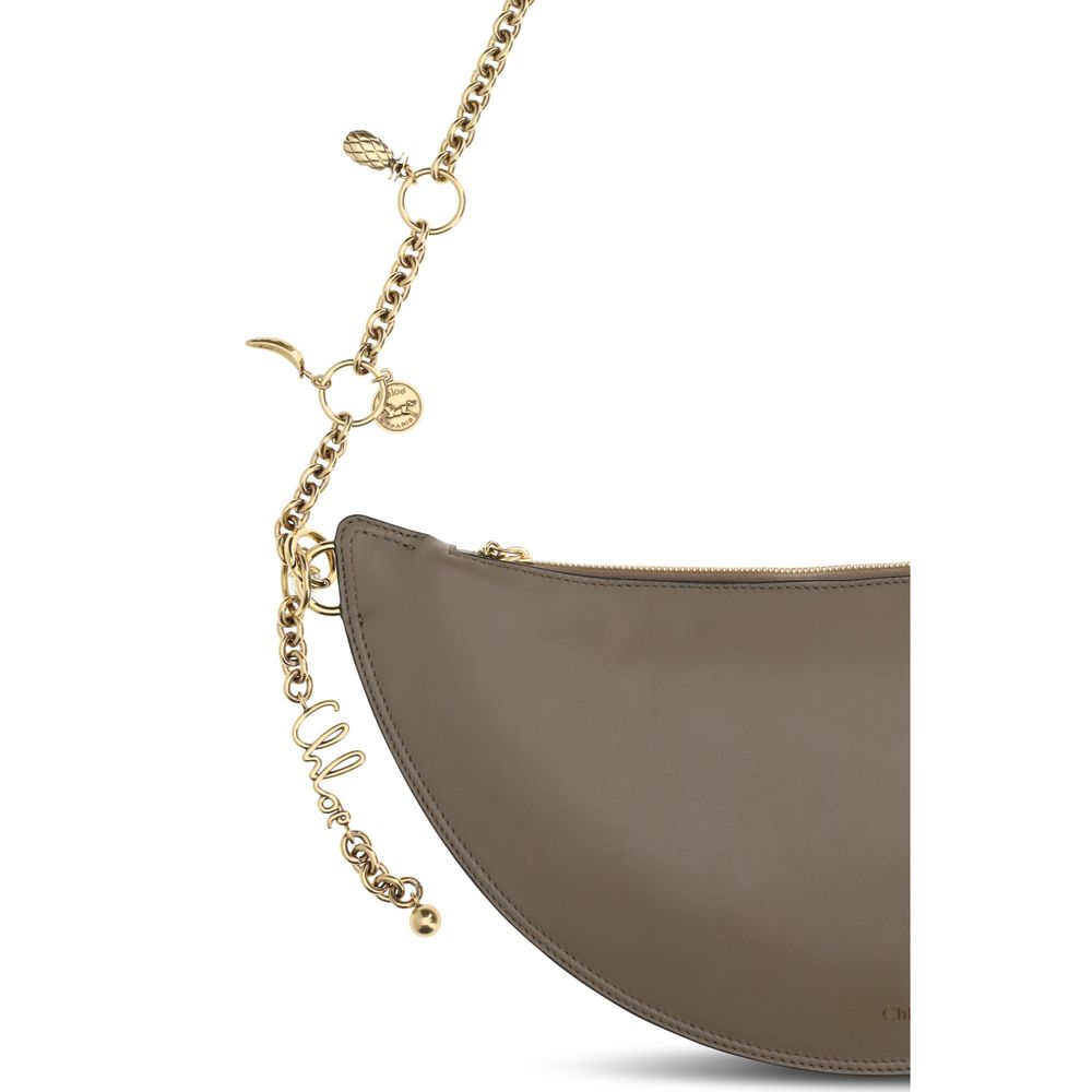 Chloé Icons schoudertas in grijs kalfsleer - Maranos